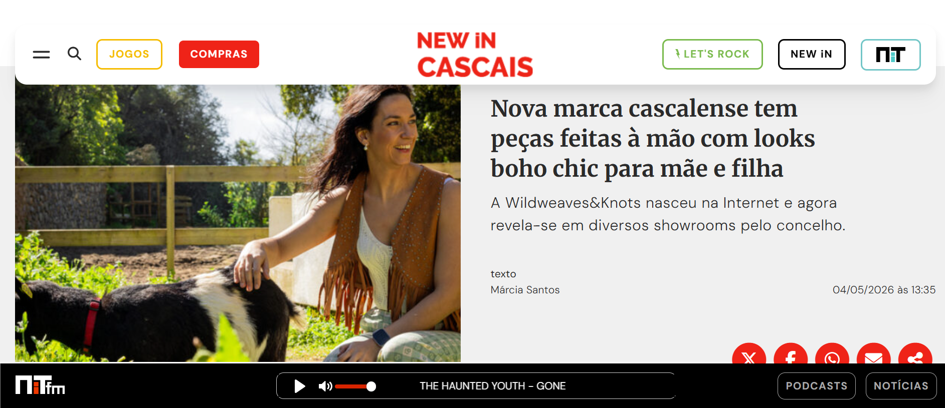 Entrevista New In Cascais