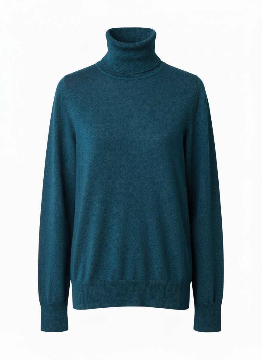 WW&K | Básica de Gola Azul Peroleo