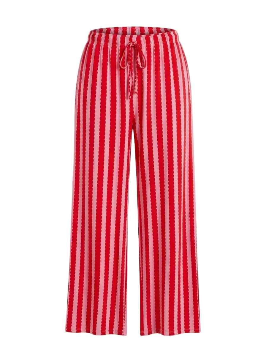 WW&K | Wild Weaves & Knots | Calças Capri vermelhas