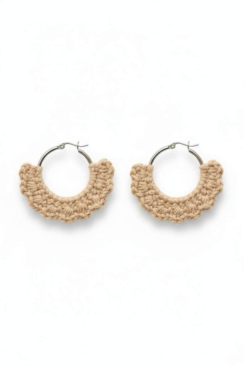 WW&K | Brincos "Cinderela" Bege