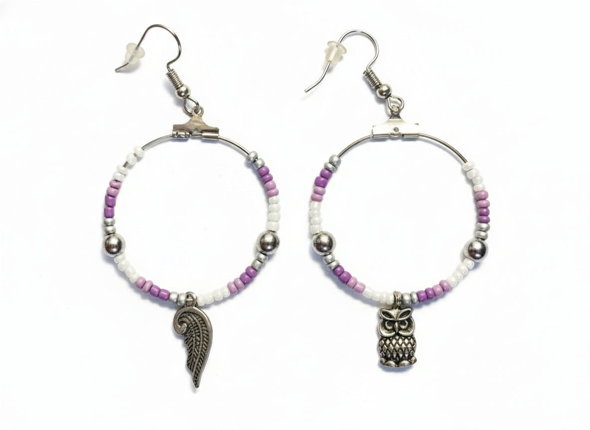 WW&K | Brincos missangas pendente