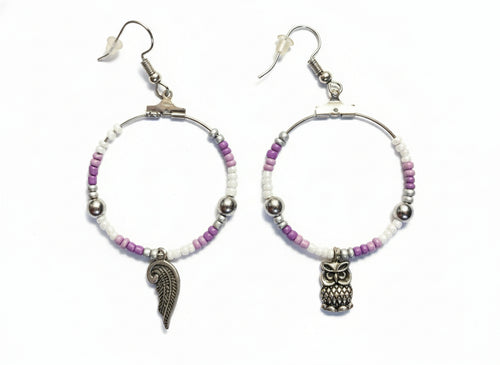 WW&K | Brincos missangas pendente