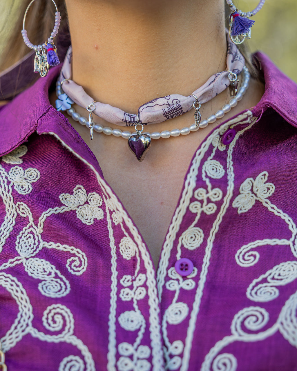 WW&K | Look "Jasmine" colar.